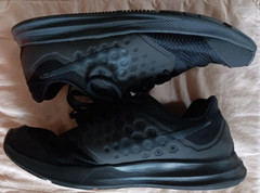 Nike Downshifter 7 Black Tonal Sz 6.5 Youth/7.5 Womens Lace Up Tennis Shoe