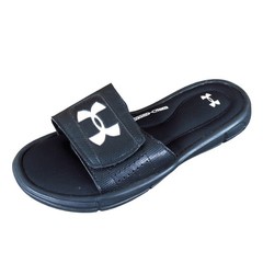 Under Armour Ignite V Kids Athletic Slide Sandals Size 5Y Sport Casual Black
