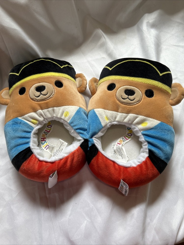 Squishmallow 2021 Kelly Toys Slippers Size 13/1 Braven Nutcracker Plush Comfy