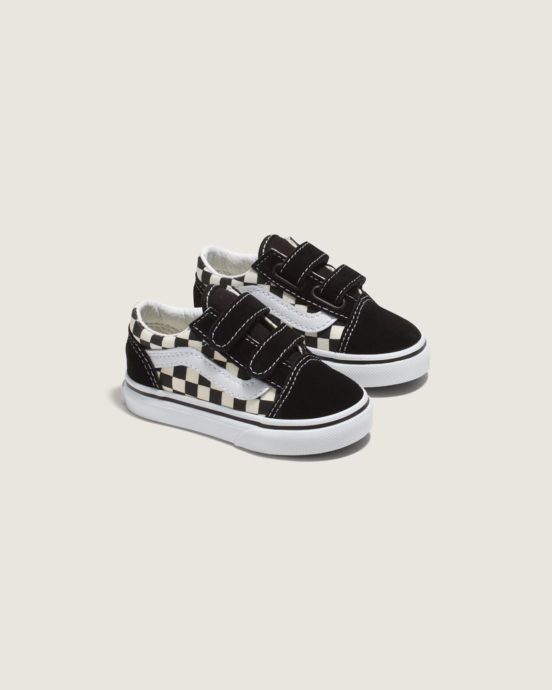VANS VN0A38JNP0S TD OLD SKOOL V PRIMARY CHECK_CHECKERBOARD BLACK/WHITE