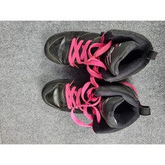Jordan Flight 45 High Black Pink Kids Sneakers 524864-008 Size 6.5Y