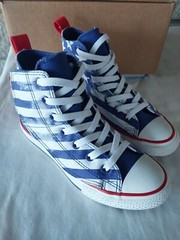 Converse All Star Chuck Taylor American Flag Stars Stripes Shoes Junior Size 1