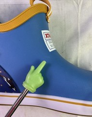 Xtratuf Kid’s Ankle Deck Boots-Light Blue/Whale Pattern-Size: 3