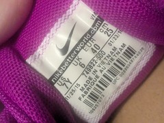 Nike Flex Experience 4 Print GS Youth 7Y Purple/White/Pink Blast athletic shoes