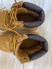 Timberland Toddler’s Premium 6-Inch Waterproof Boots Wheat Nubuck Sz 5M Org Box