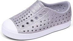 Native Jefferson Platinum Bling Slip On Shoe Size 2 Glittered Little Kids New