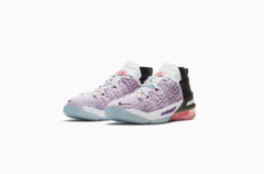 Nike LeBron 18 Graffiti Purple Black Multi CW2760-900 GS Size 5Y=Women’s 6.5 NEW