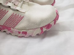 adidas Kaptir Flow K Kids Sneaker White/Pink Mesh US 4 JR0427