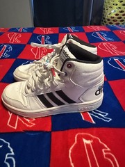 Rare Adidas Pokemon x Hoops 2.0 Mid J ‚Kanto‘ Kids Basketball Shoes Size 2 1/2