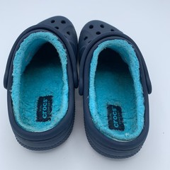 Crocs Classic Lined Clog Navy 10 Kids Outdoors Youth Airport Party Travel Comfy