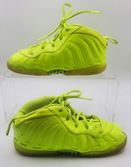 NIKE Little Posite Pro Foamposite TD “ Volt “ Neon Yellow 843769-702 Size 10C
