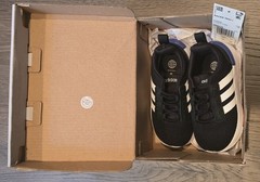 Adidas Racer TR21 Core Black/Cloud White/Sonic Ink colorway Toddler boy 6T NWT