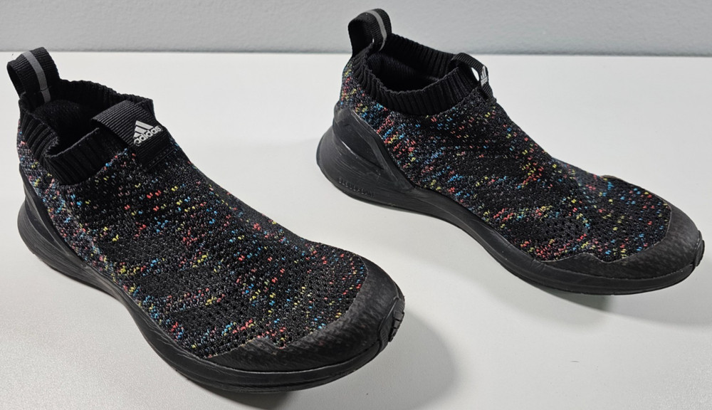 Adidas RapidaRun Laceless Knit Multicolor SlipOn Sneakers F35889 Youth 5 / W 6.5