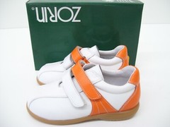 BOYS BOOTS WHITE ORANGE ZORIN LEATHER DRESS FORMAL SHOES SIZE 25 SPAIN