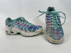 Nike Air Max Plus Running Shoes Size 5Y White Teal BV1239-100 Womens 6.5