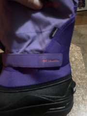 Columbia Powderbug Plus II Snow Boots Insulation Waterproof Big Kid Sz 3 Purple