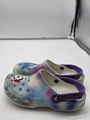 Crocs Classic Clog Shoes Kids Size 2 Multicolor Tie Dye Sandals Slip On Comfort