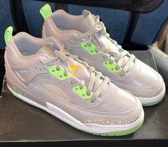 Nike Jordan Spizike Low Atmosphere Grey/Laser Orange/ Neon Green Youth 7 NIB!