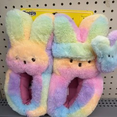 Peeps Slippers and Headband Set, Rainbow Size 13/1