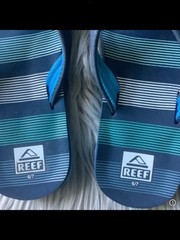Reef Kids Thong Beach Sandals Size 6-6.5
