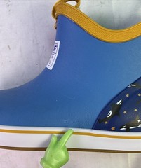 Xtratuf Kid’s Ankle Deck Boots-Light Blue/Whale Pattern-Size: 3