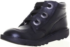 Kickers Kick Hi Largity Junior Lace Up Leather Ankle Boots Sizes US 4 – 7