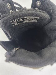 Dr. Martens Junior Comb KIDS Black Tough Poly Combat Ankle Boots Zip Up Size 1