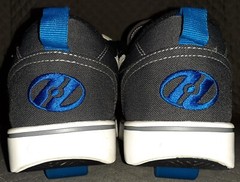 Heelys Boy’s GR8 PRO Grey White Royal Wheeled Sneakers Size US 8 UK 7 EUR 40.5