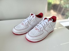 NEW AUTHENTIC NIKE AIR FORCE 1 White University Red CW1575 100 (GS) Youth size 7