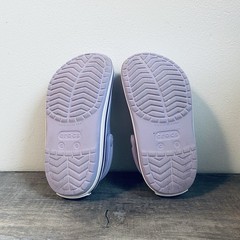 Crocs Crocband Classic Clogs Purple Lavender Slip On Comfort Shoes Youth Size 9