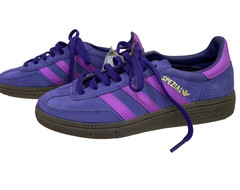 NWT Unisex Kids‘ Purple Adidas Handball Spezial US Size 3.5 Shoes — NEVER WORN!