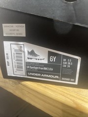 Size 6Y- Under Armour Kids UA Spotlight Fran RM 2.0 Jr Black