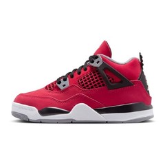 Little Kid’s Jordan 4 Retro „Toro Bravo“ Fire Red/White-Blk (HV4381 600)