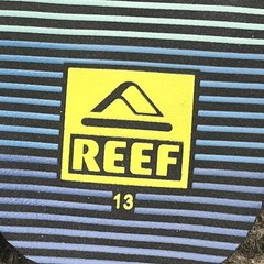 New Reef Sandals Kids Size 13 Flip Flop Blue Geometric NWT Beach Summer Pool