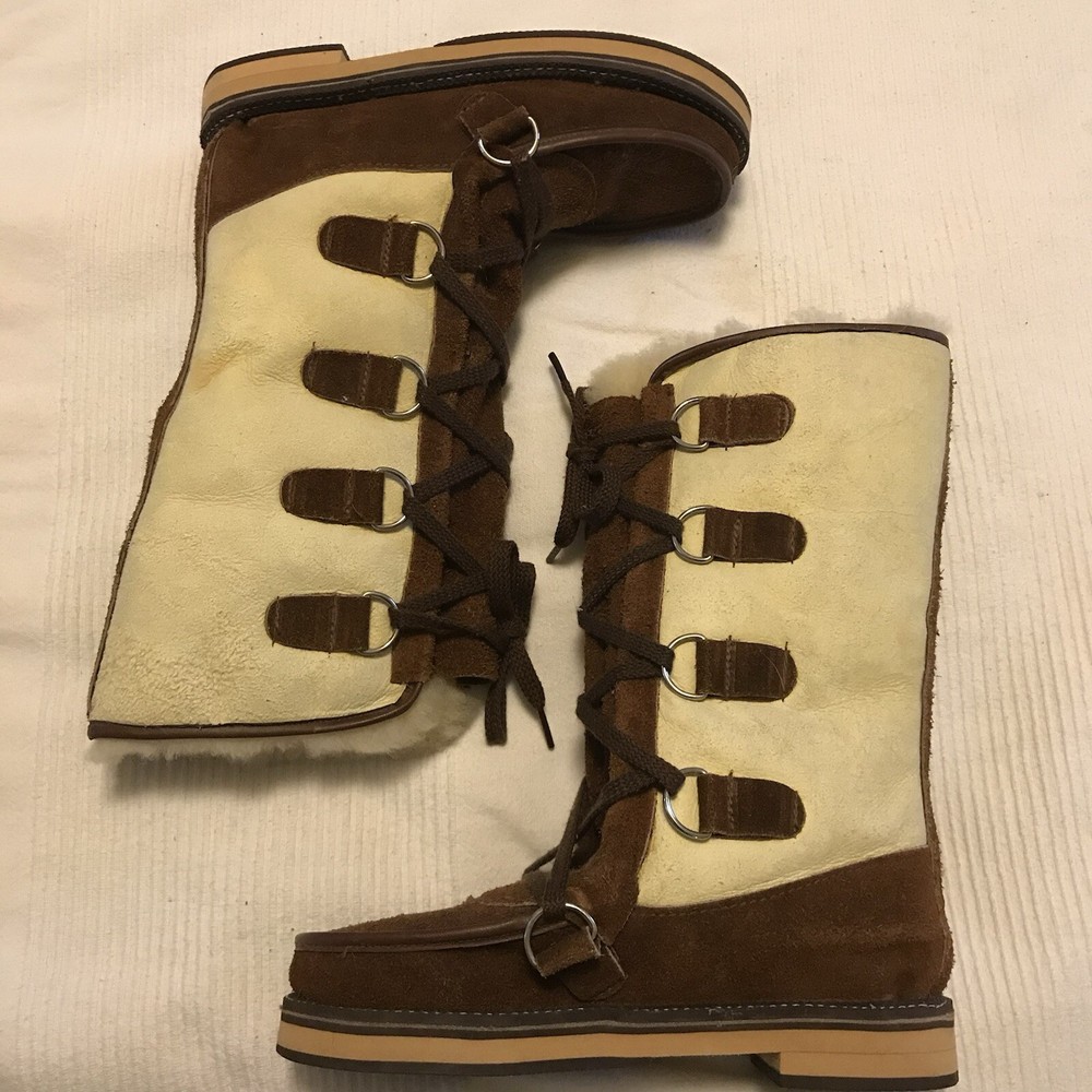 Child’s vintage NWT Alpine Wear Ltd. sheepskin boots, made in New Zealand size 4