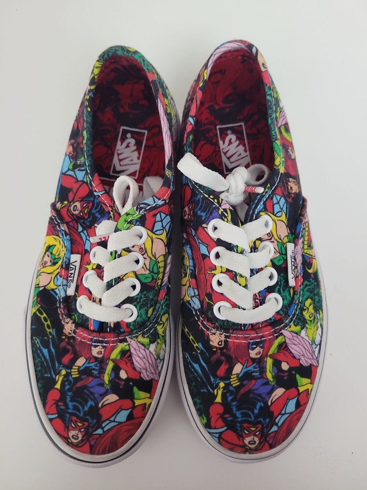 Vans X Marvel Comics Authentic Multi/White Size 13.5 kids