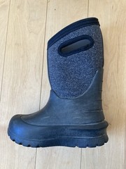 BOGS classic High Handle Waterproof Insulated Youth Boots Black Sz 10