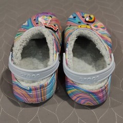 Crocs Baya Juniors 3 Lined Pastel Swirl Out of this World II Clogs Shoes