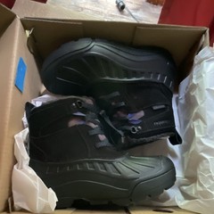 Columbia Powderbug Alpine Waterproof Unisex Kids Snow Boots Black US 4