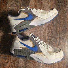 Nike Air Max Excee White Blue Gray CD6894-116 7Y EUC NO BOX