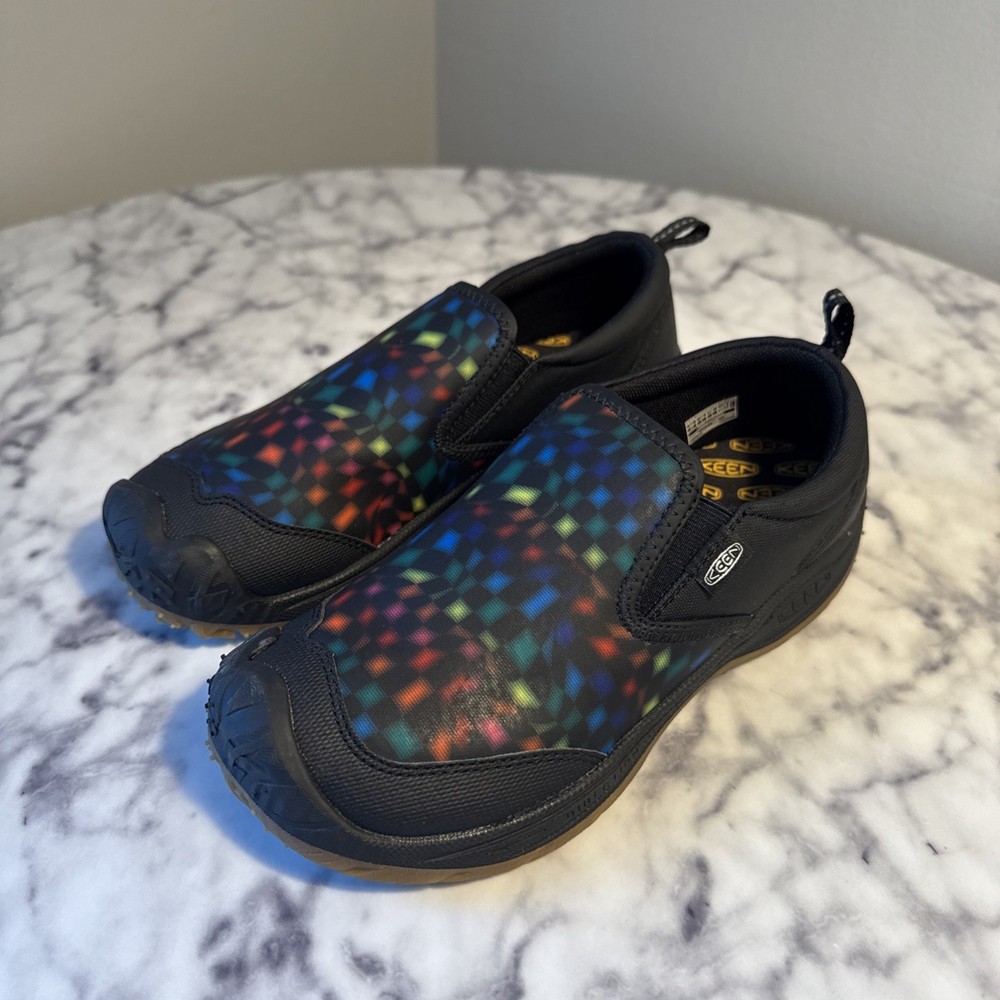 KEEN Speed Hound Slip On Shoes Sneakers Rainbow Black Youth 5 Unisex Outdoors
