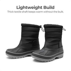 Boys Girls Winter Snow Boots Waterproof Warm Mid-Calf Outdoor Kids Shoes Boots