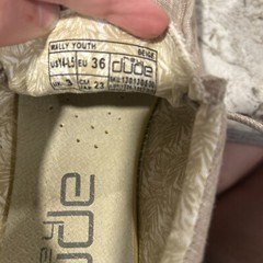 Hey Dude – Childrens Wally Beige – Size Y4-L5 – Style 130130500 – (A)