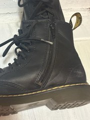 Dr. Martens 1460 Kids Size 2 Docs Combat Boots Black Zip