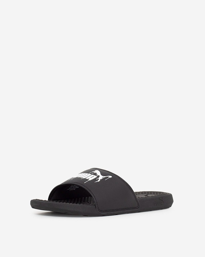 KID’S PUMA *COOL CAT DRIP BX PS SLIDES* BLACK/WHITE SIZE 12 C