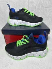 Reebok Zig Dynamica Size 5M Baby Boy Black/Lt Green/Med Blue