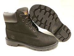 Junior sizing Timberland 6 “ Inch Basic Classic Boots Black Nubuck TB0 10910 001