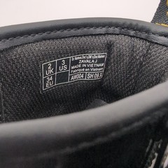 Dr. Martens Zavalaj *Kids US Size 3* Black Leather 8 Hole Side Zip Lace Up Boot