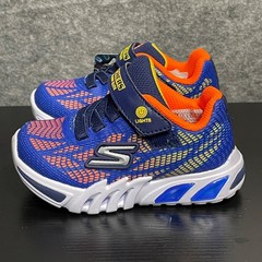 Skechers Light Up Shoes Toddler Size 7 EU 23 Blue Flex Glow Elite Vorlo Sneaker