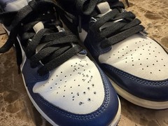 Nike Air Jordan 1 Retro High OG GS FD1412-401 Midnight Navy/B &W size 2.5Y
